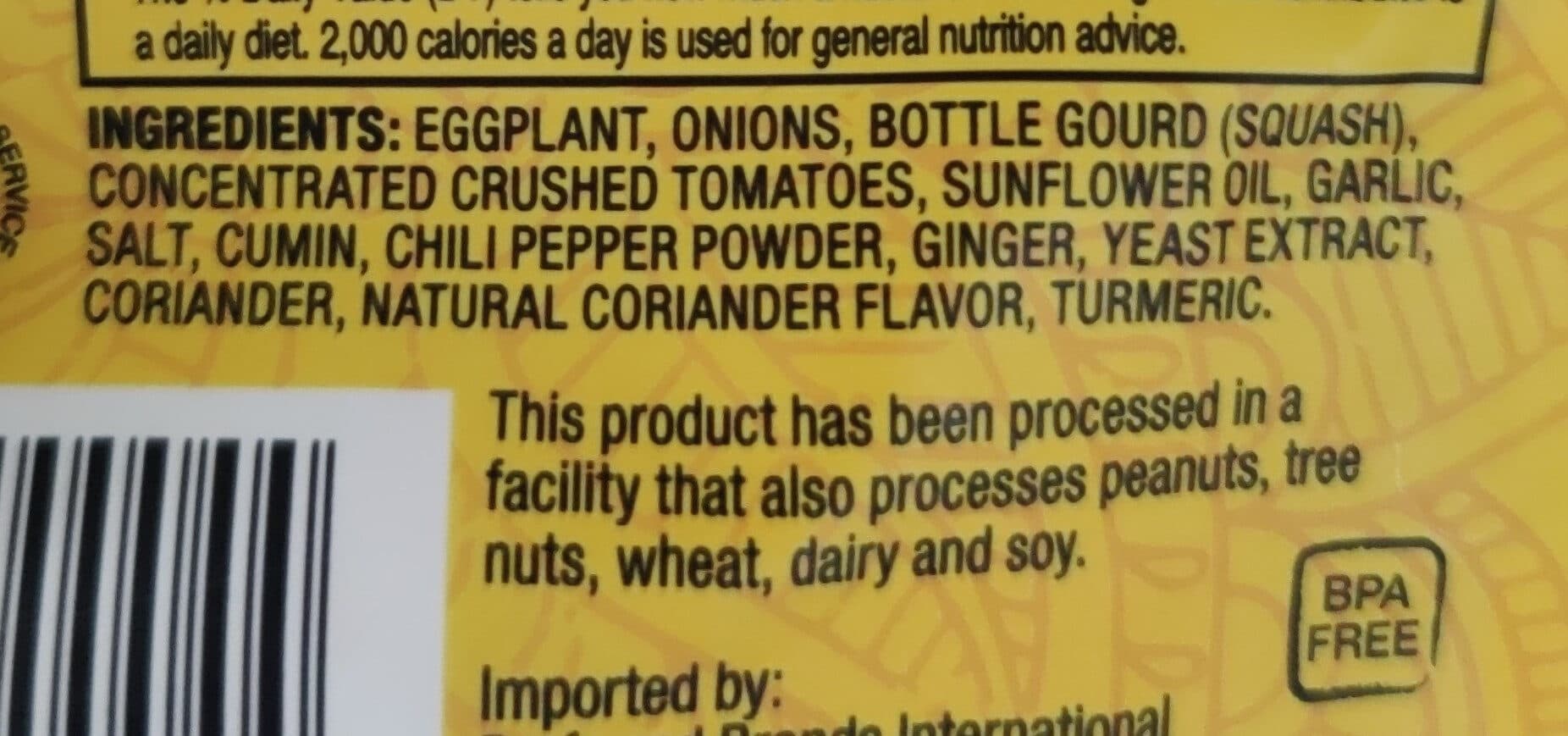 Tasty Bite Tasty Bites - Sautéed Eggplant & Tomatoes packshot
