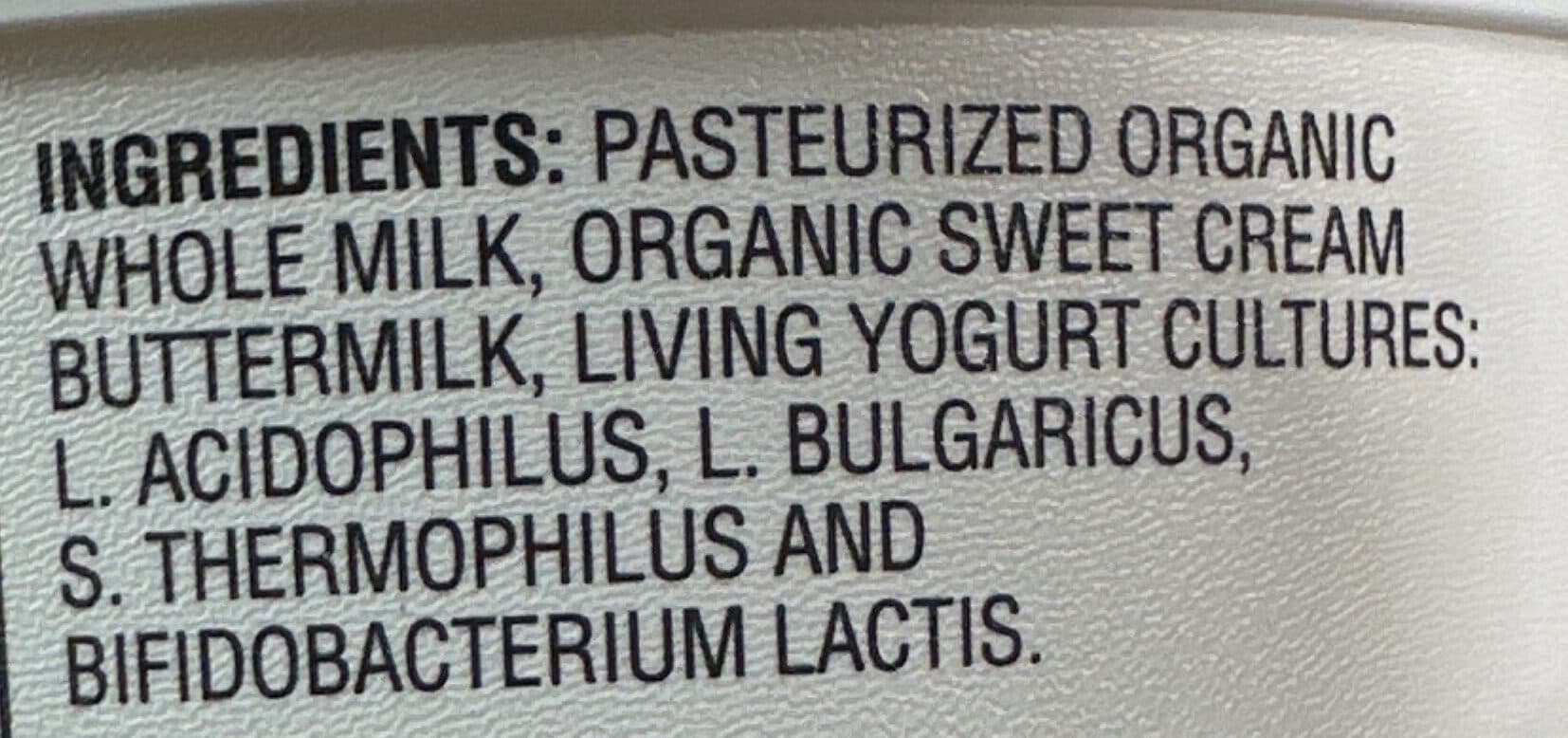 Straus Family Creamery Whole Milk Greek Plain Organic Greek Yogurt packshot