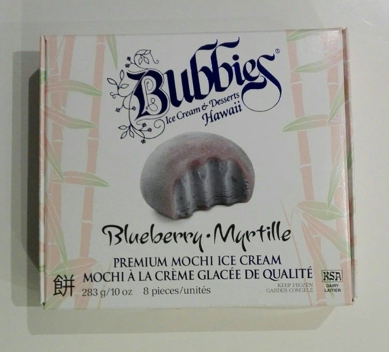 Bubbies Blueberry Mochi Ice Cream packshot