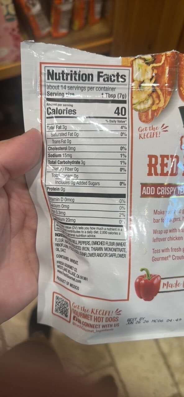 Fresh Gourmet Crispy Red Peppers packshot