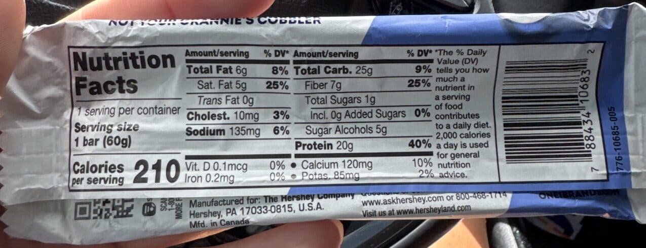 ONE Blueberry Cobbler packshot