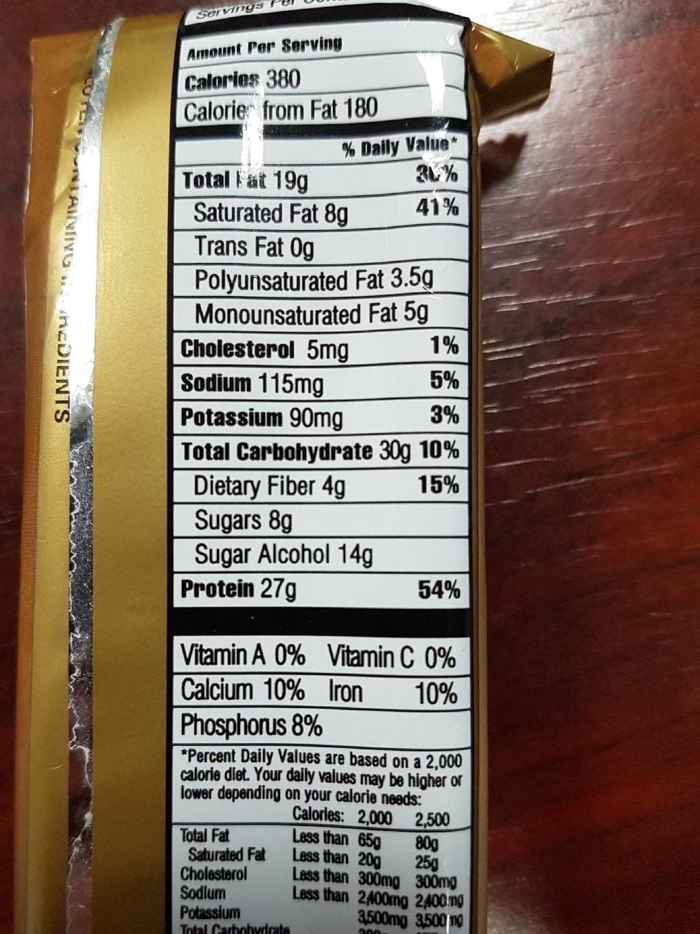 Oh Yeah ! Oh Yeah! Energy Bar Peanut Butter & Caramel packshot