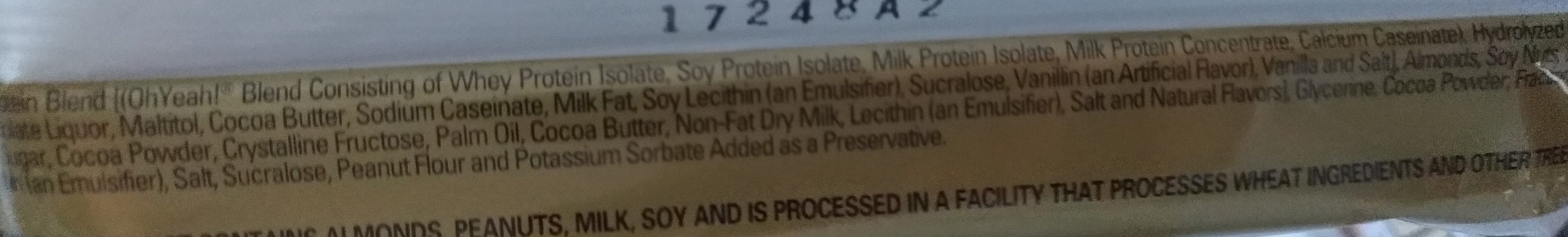 Open Food Facts Iss Ohyeah! Almond Fudge Brownie Bar packshot