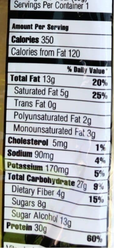 Open Food Facts Iss Ohyeah! Almond Fudge Brownie Bar packshot