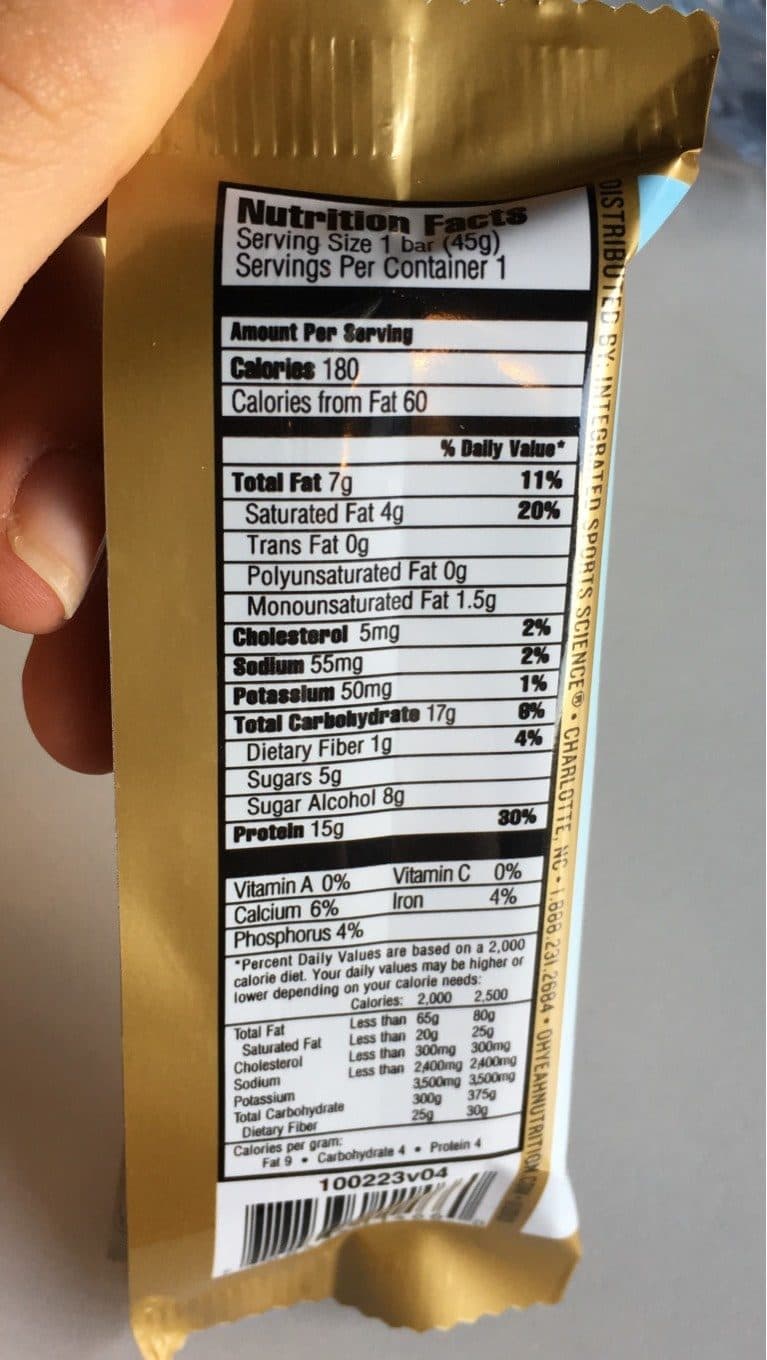 OhYeah Oh Yeah! Bar Cookie Caramel Crunch packshot