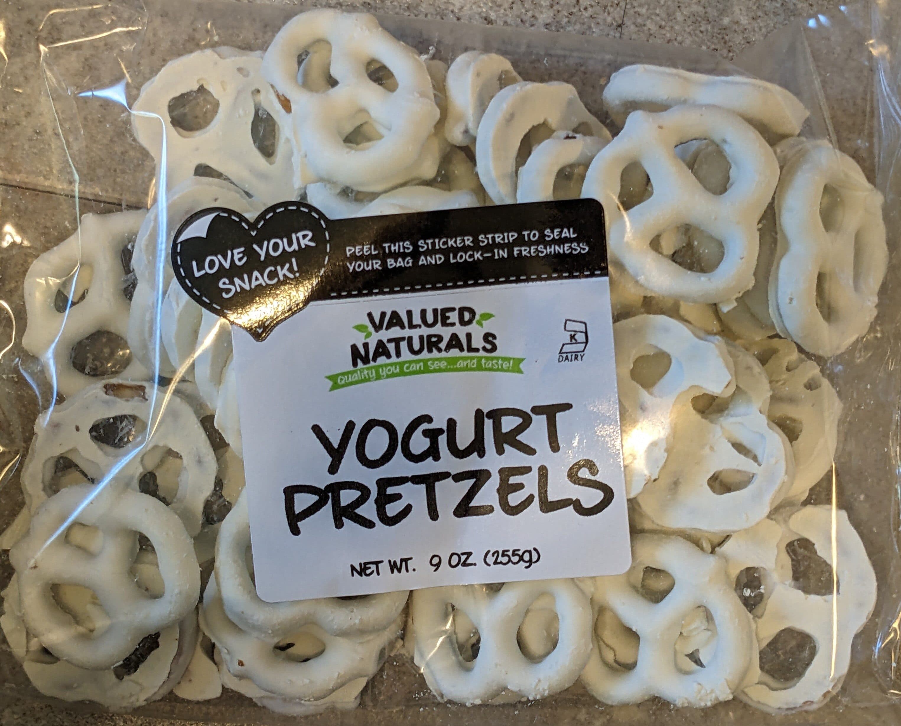 Valued Naturals Yogurt Pretzels packshot