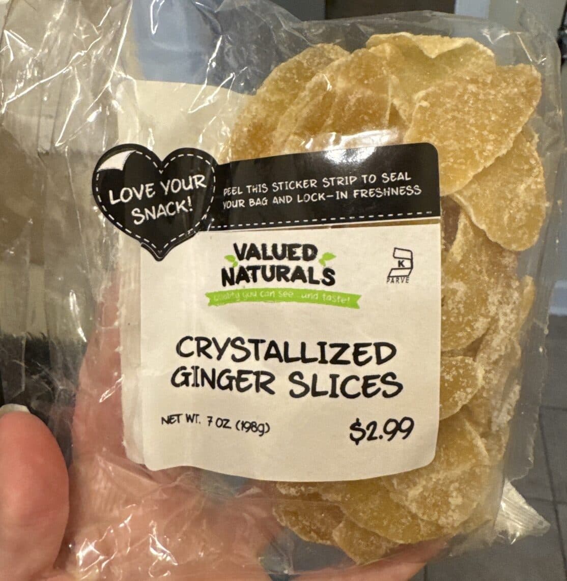 Valued Naturals Crystallized Ginger Slices packshot