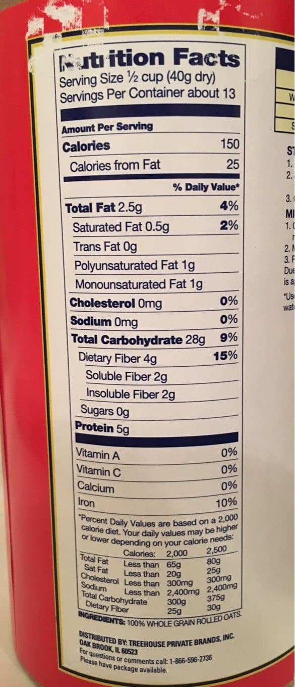 R Quick Oats packshot