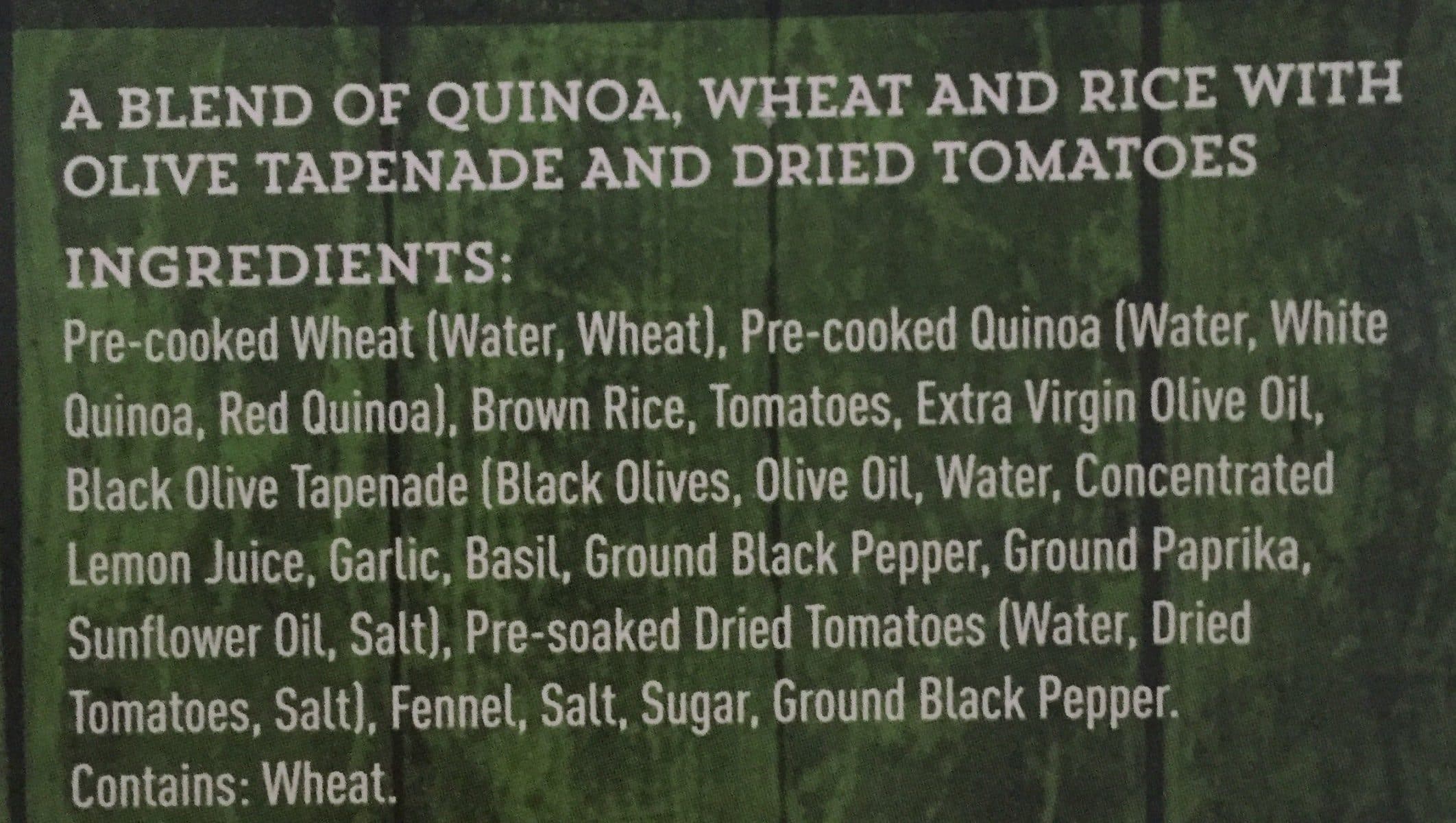 Open Food Facts Melanges de tomates, quinoa et olives packshot