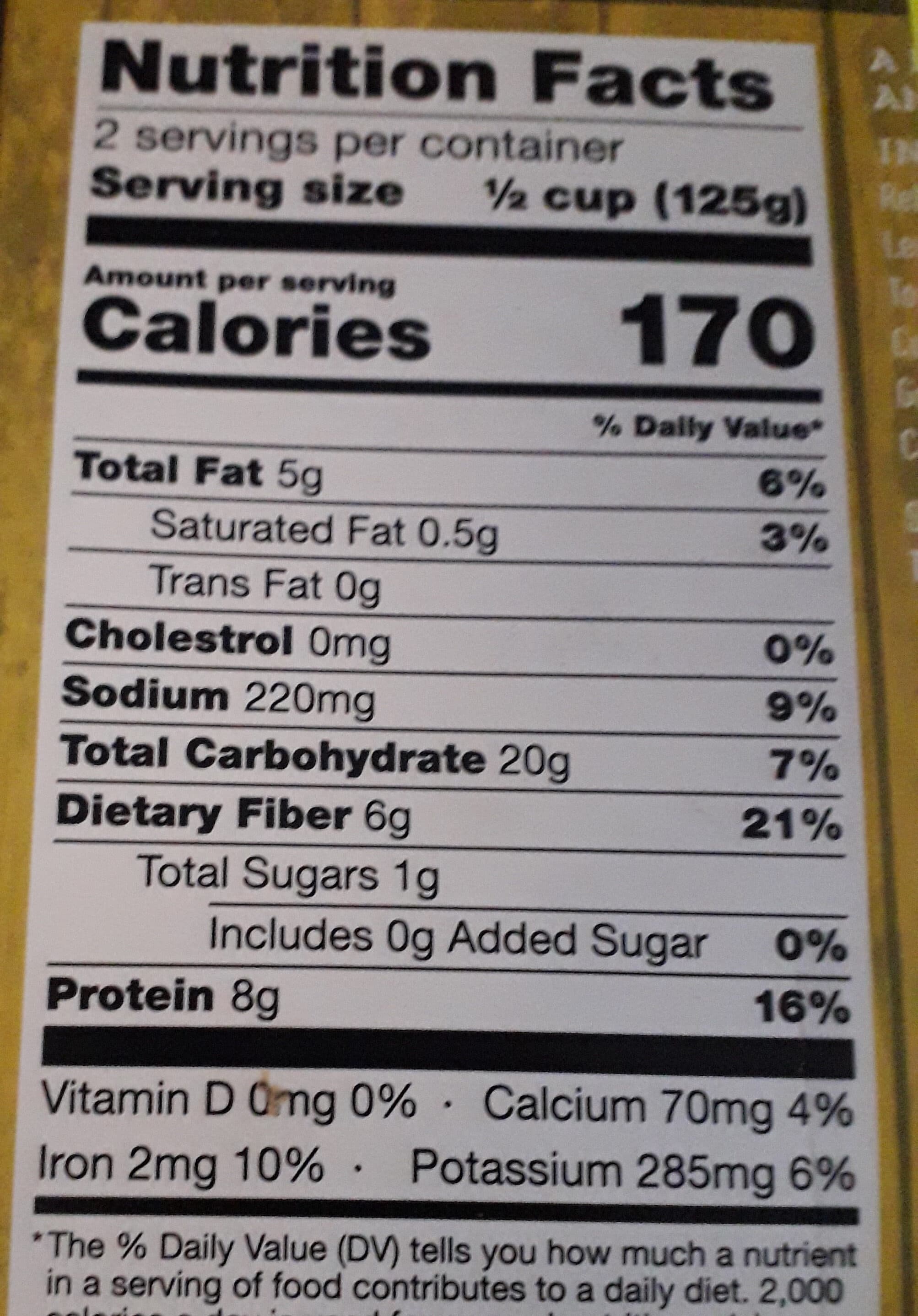 Open Food Facts Melange de pois chiches au curry packshot