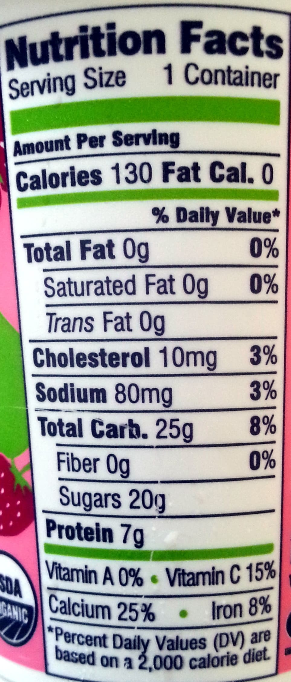 Wallaby organic Organic nonfat yogurt packshot