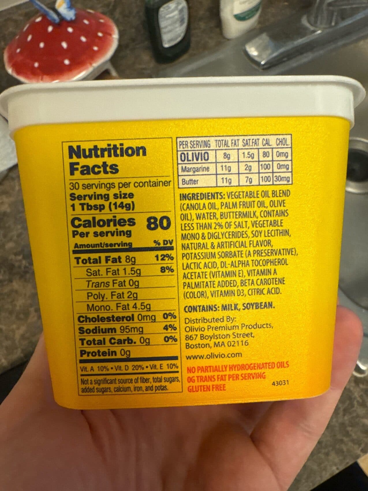 Olivio Olive Oil Spread packshot