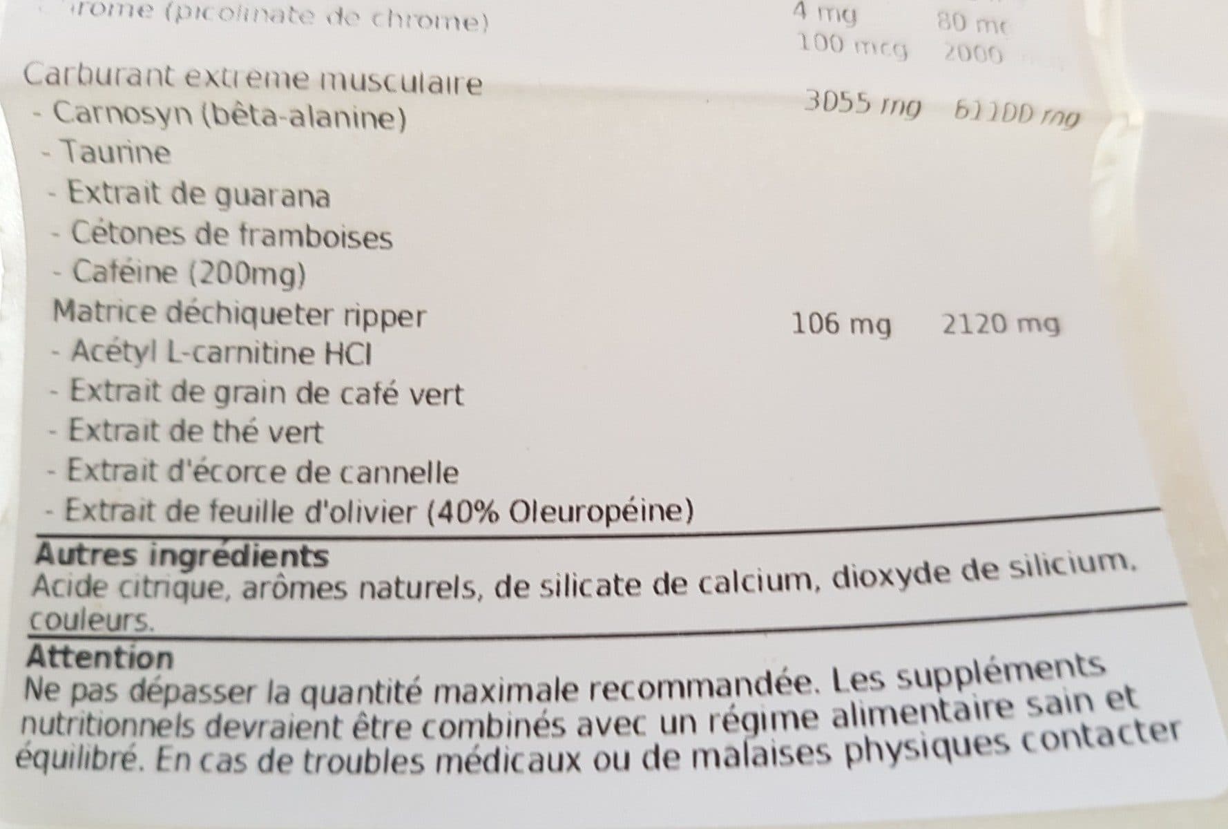 Open Food Facts Cobra Labs the Ripper, Cherry Limeade, 30 Servings packshot