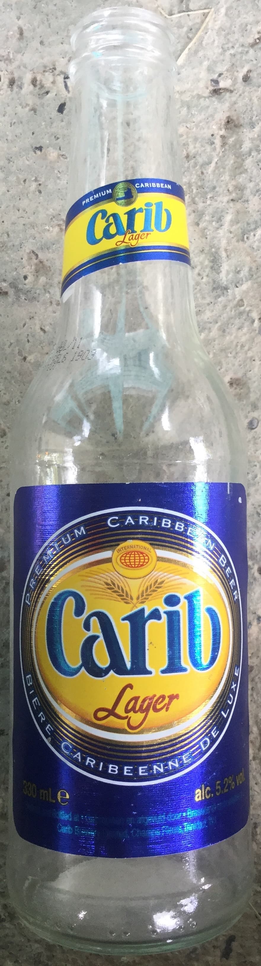 Carib Lager packshot