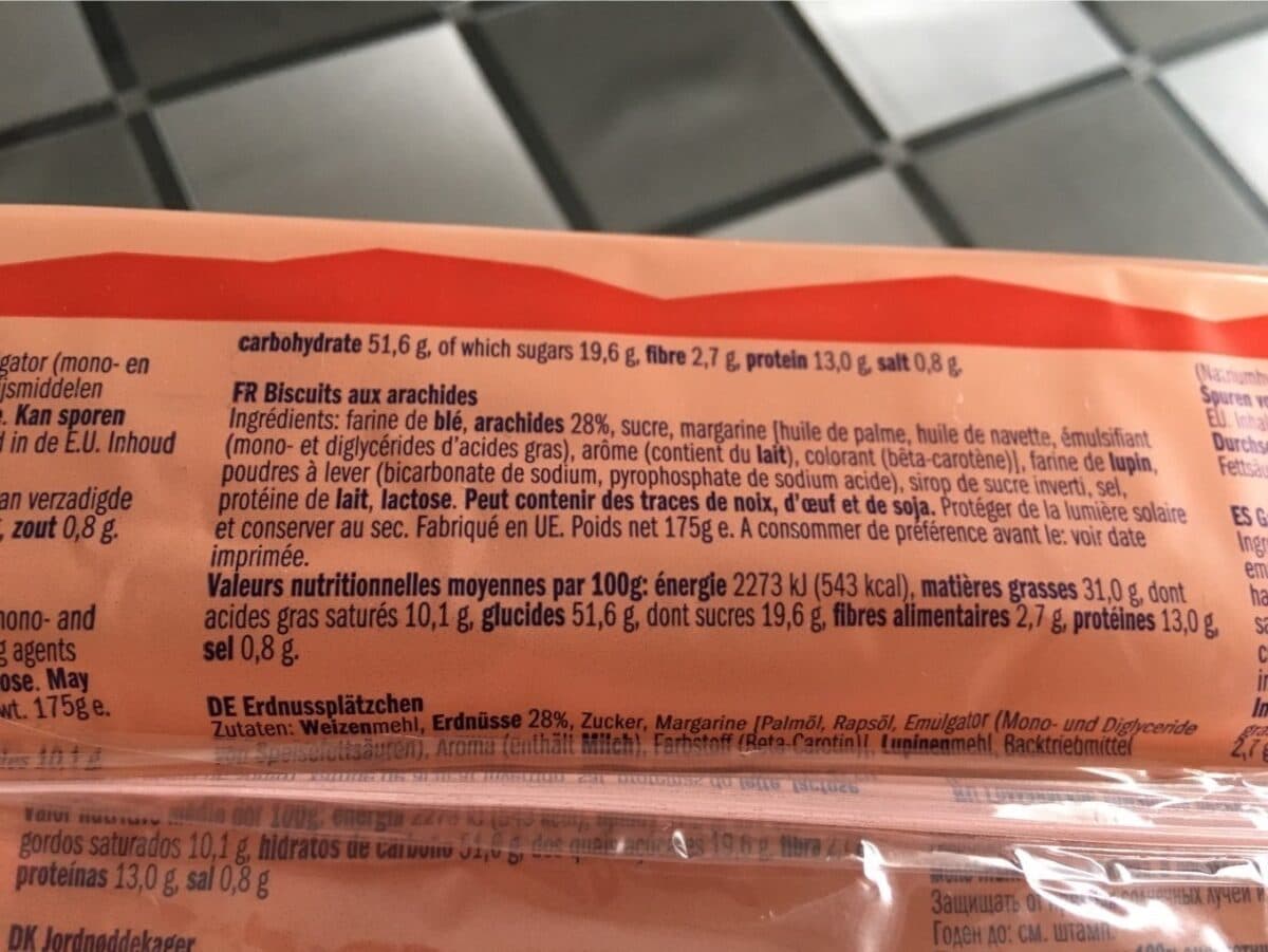 Euro Patisserie Peanut cookies packshot