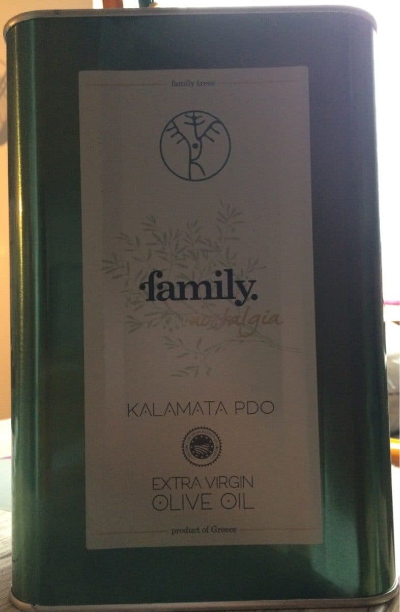 Open Food Facts Extra virgin olive oil Kalamata PDO packshot