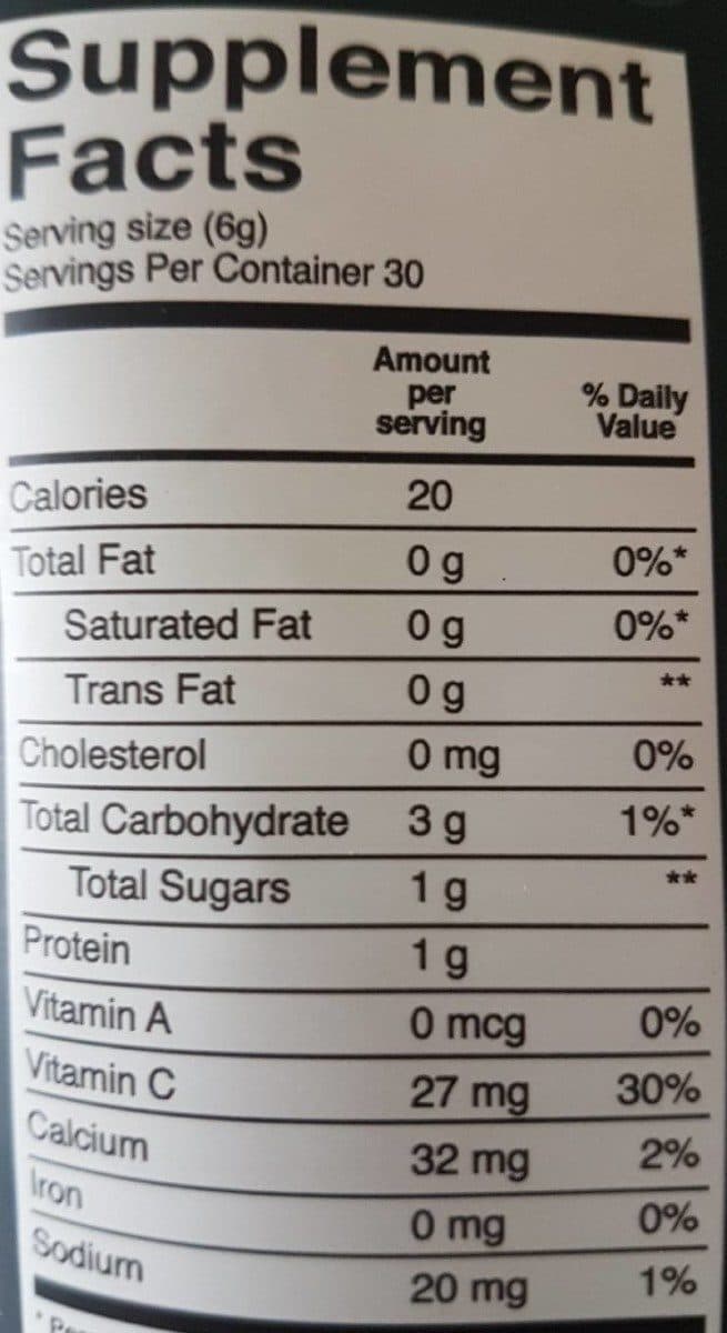 Open Food Facts Super Greens packshot