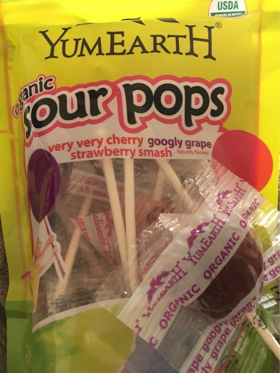 Sunny yummy Organic Sour Pops - Cherry, Grape, Strawberry packshot