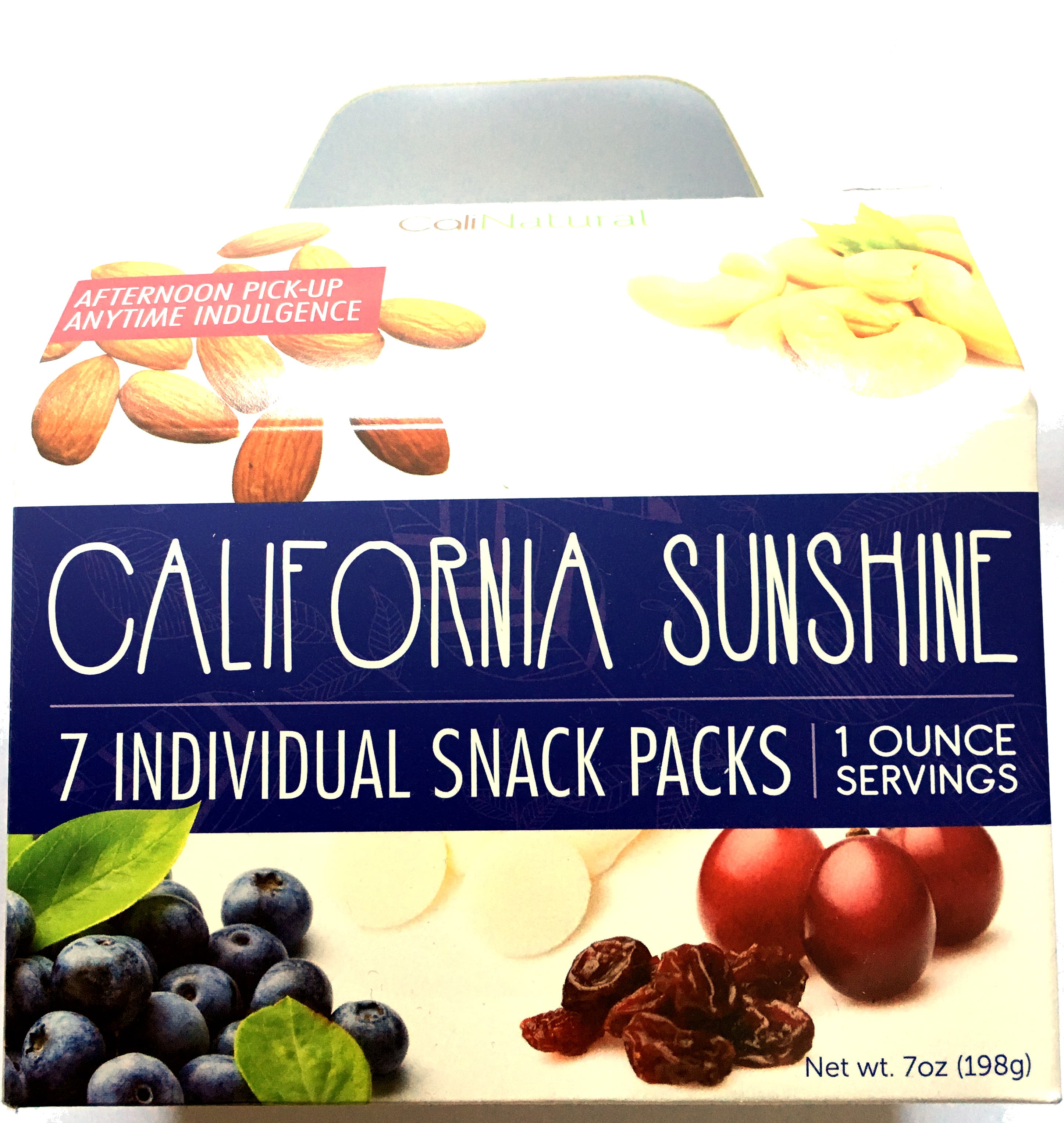 Calinatural California Sunshine 7 individual snack packs packshot
