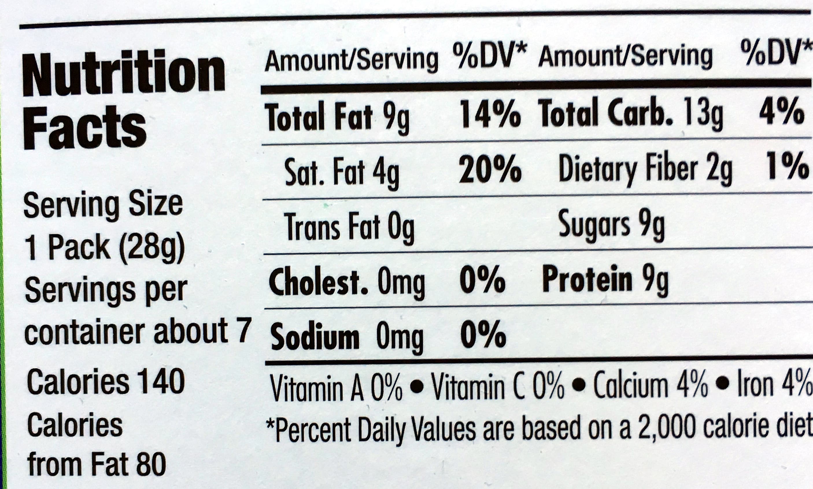 Calinatural California Sunshine 7 individual snack packs packshot