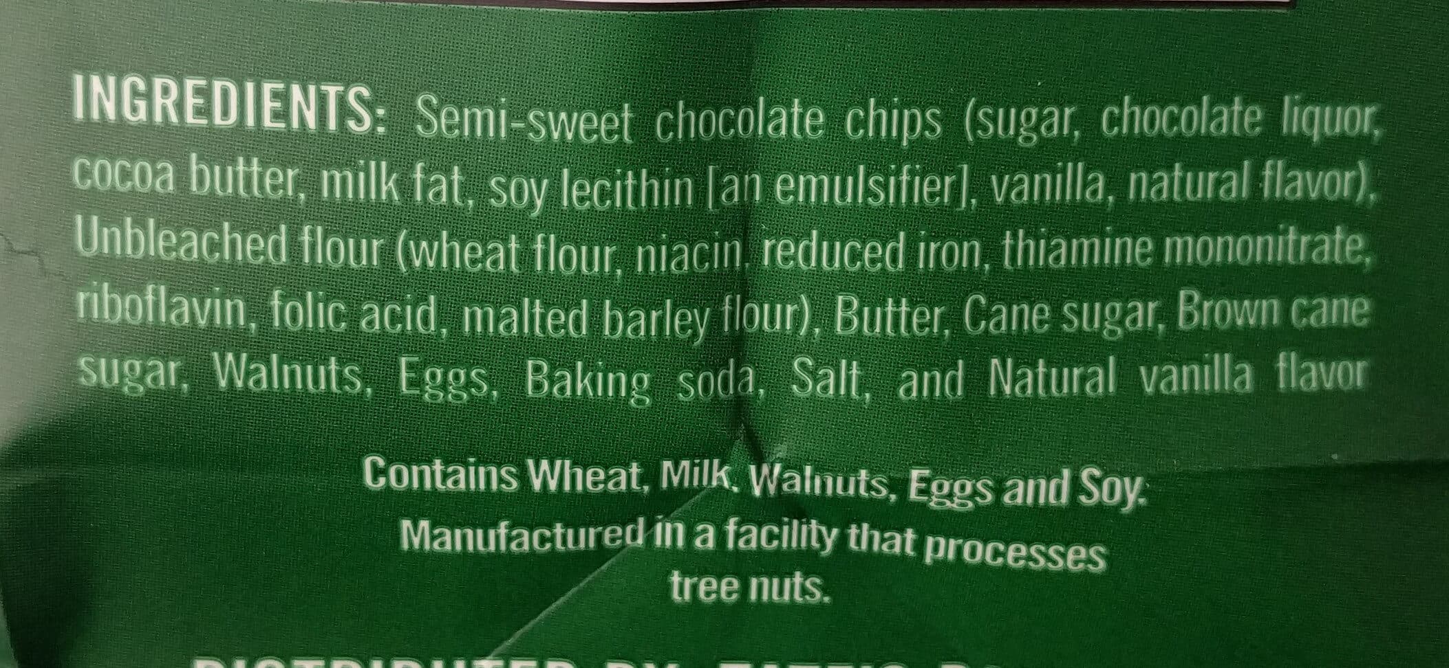 Tate's Bake Shop Walnut Chocolate Chip Cookies packshot