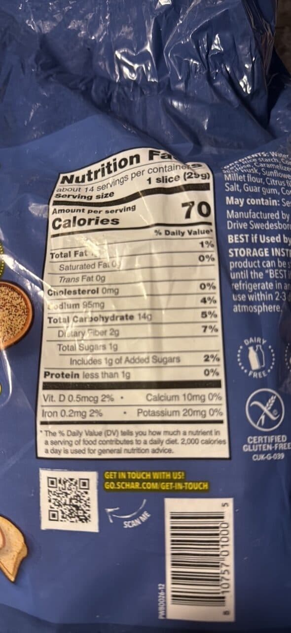 Schär ARTISAN BAKERY WHITE BREAD packshot