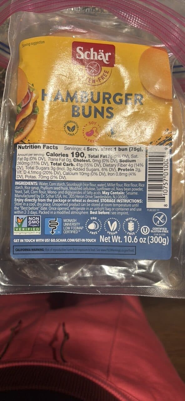 Schär Hamburger Buns packshot