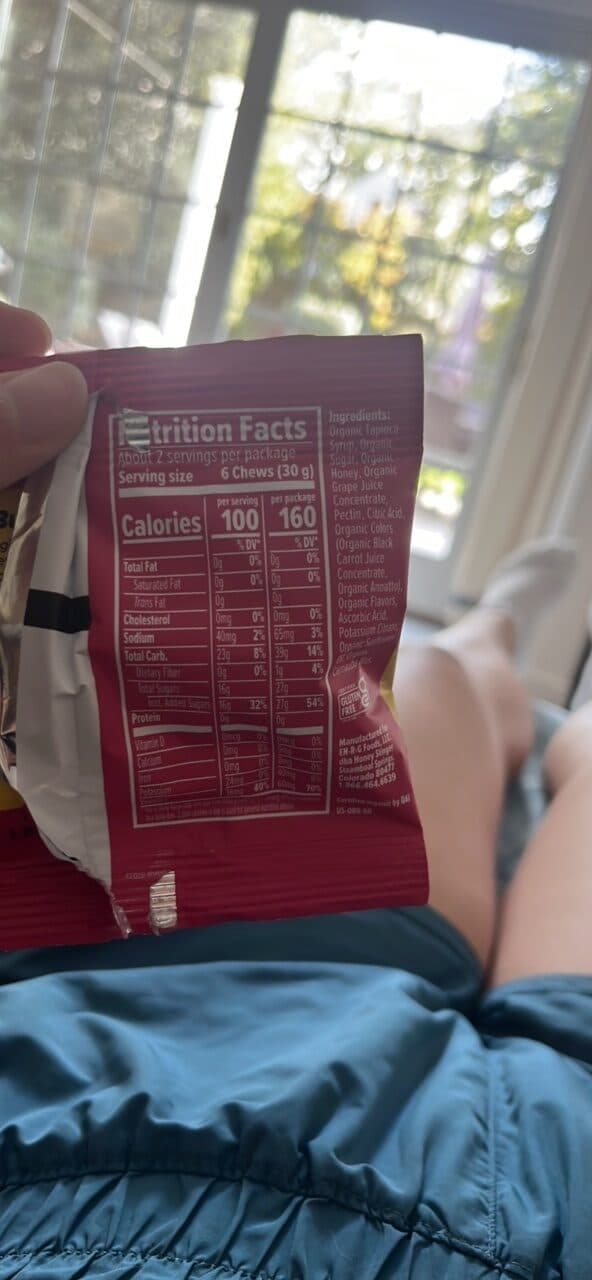 Honey Stinger Energy Chews packshot