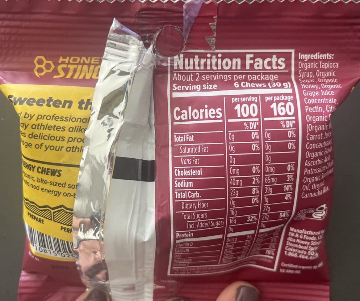 Honey Stinger Pomegranate Passionfruit Energy Chews packshot