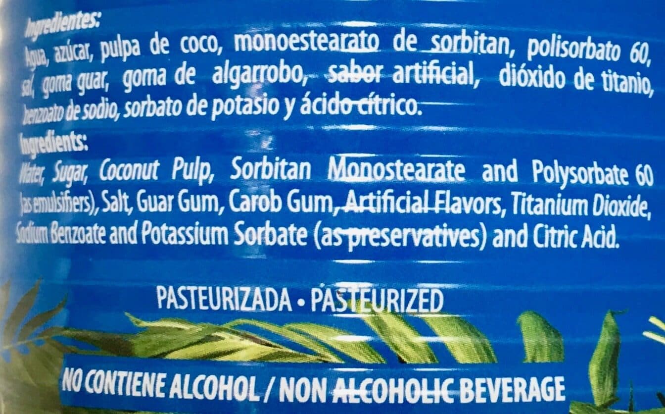 Jugos Y Bebidas Del Valle De Mexico S.A. De C.V. Calahua, Cream Of Coconut packshot