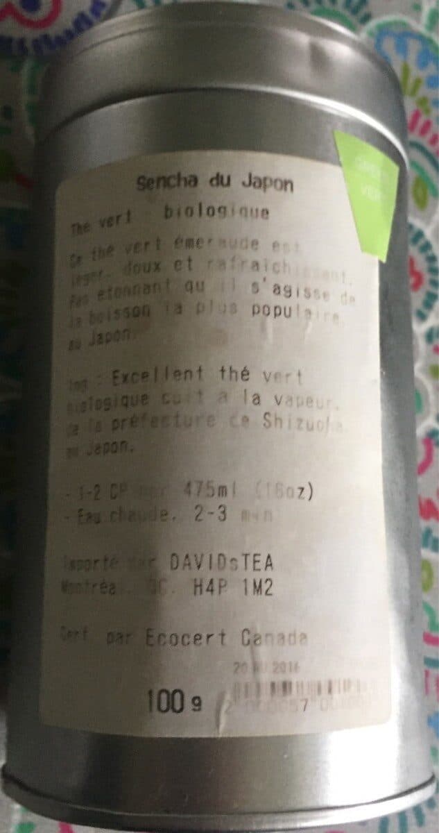 Open Food Facts Peppermint tea packshot