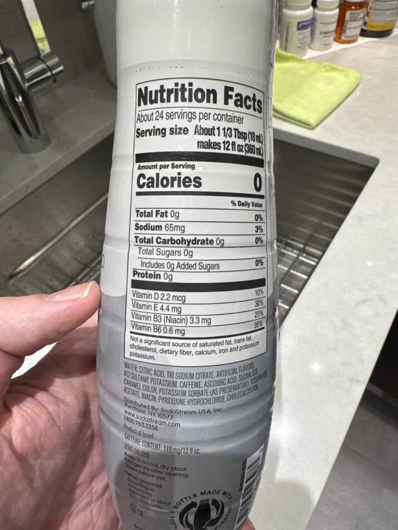 Sodastream Diet energy syrup packshot