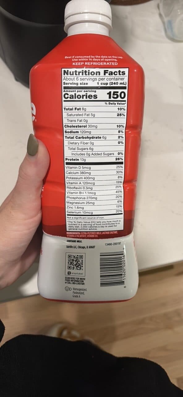 fa!rlife Whole ultra-filtered milk packshot