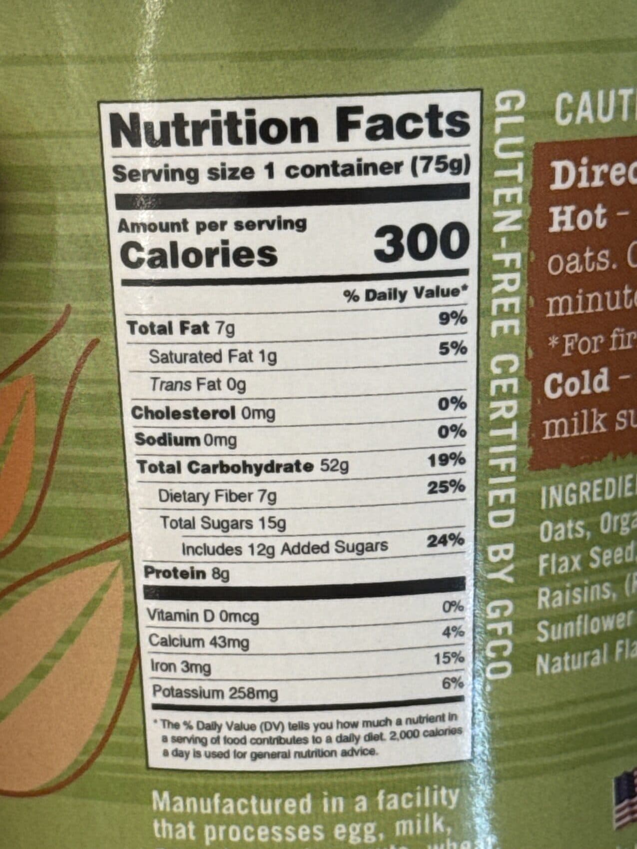 Modern Oats Apple Walnut Premium Oatmeal packshot
