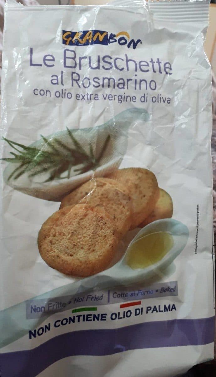 Open Food Facts Le bruschette al rosmarino con folio extra verrine d'i olivia packshot