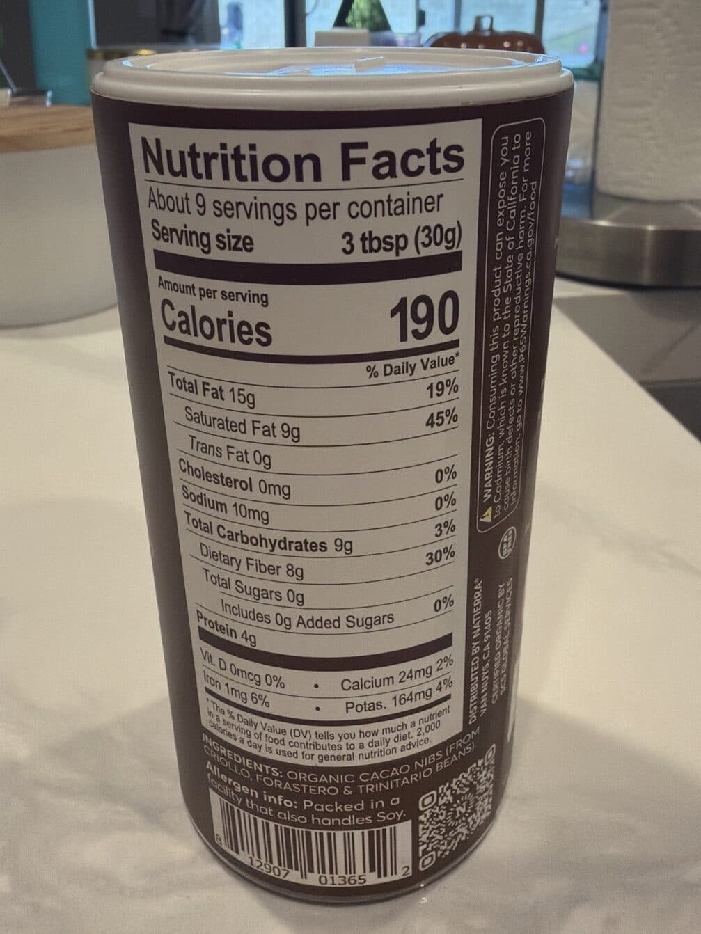 Natierra Organic Cacao Nibs packshot