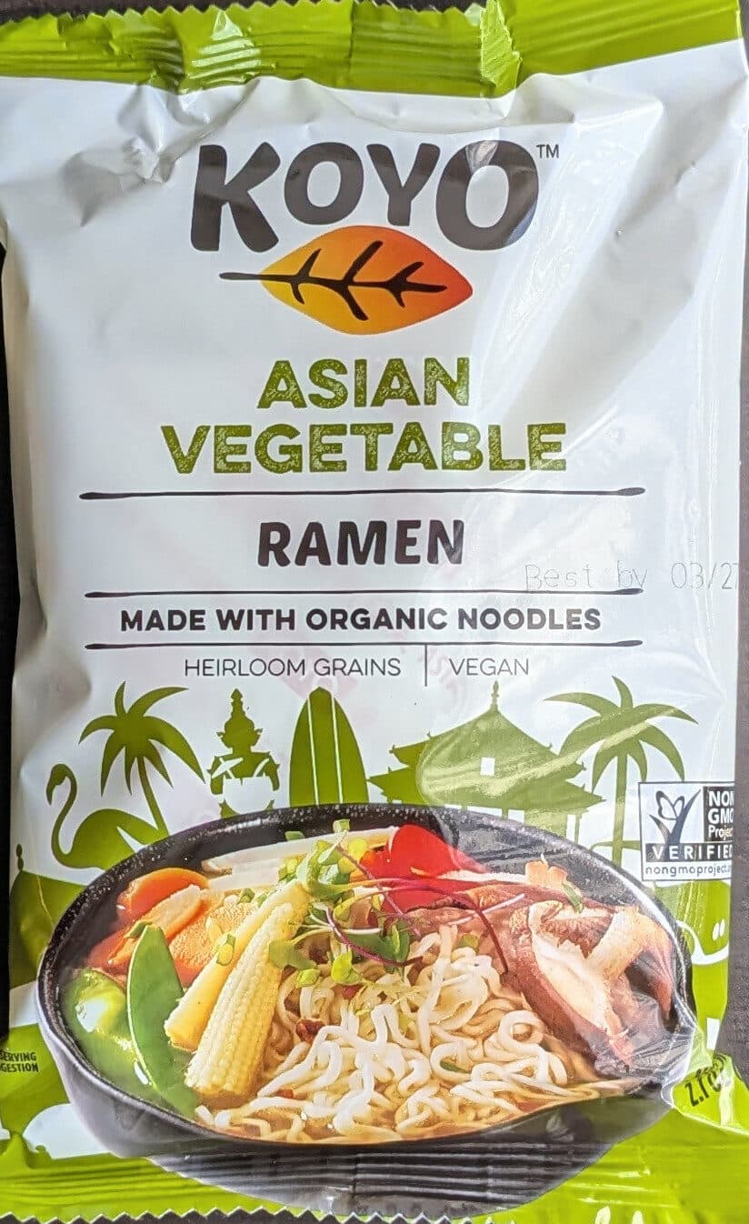 Koyo Asian Vegetable Ramen Made With Organic Noodles packshot