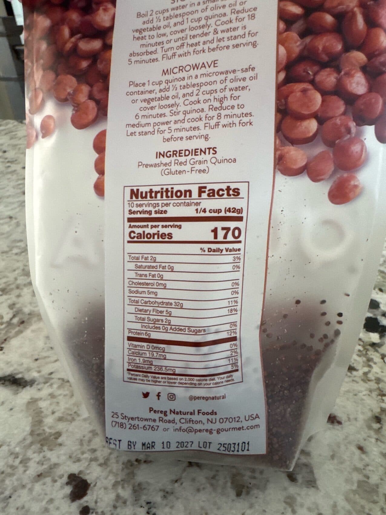 Pereg Red Quinoa Superfood packshot