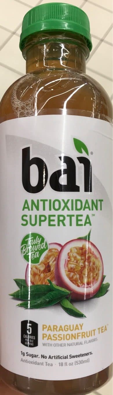 Bai Bai, antioxidant supertea, bottled tea, paraguay passionfruit packshot