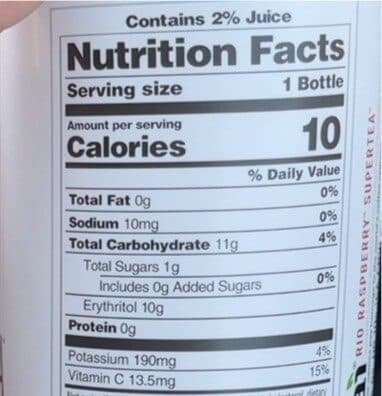 Bai Rio Raspberry Supertea packshot