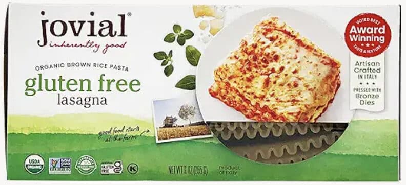 Jovial Lasagna, Brown Rice packshot