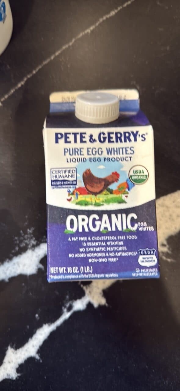 Pete & Gerry's Pure Egg Whites packshot