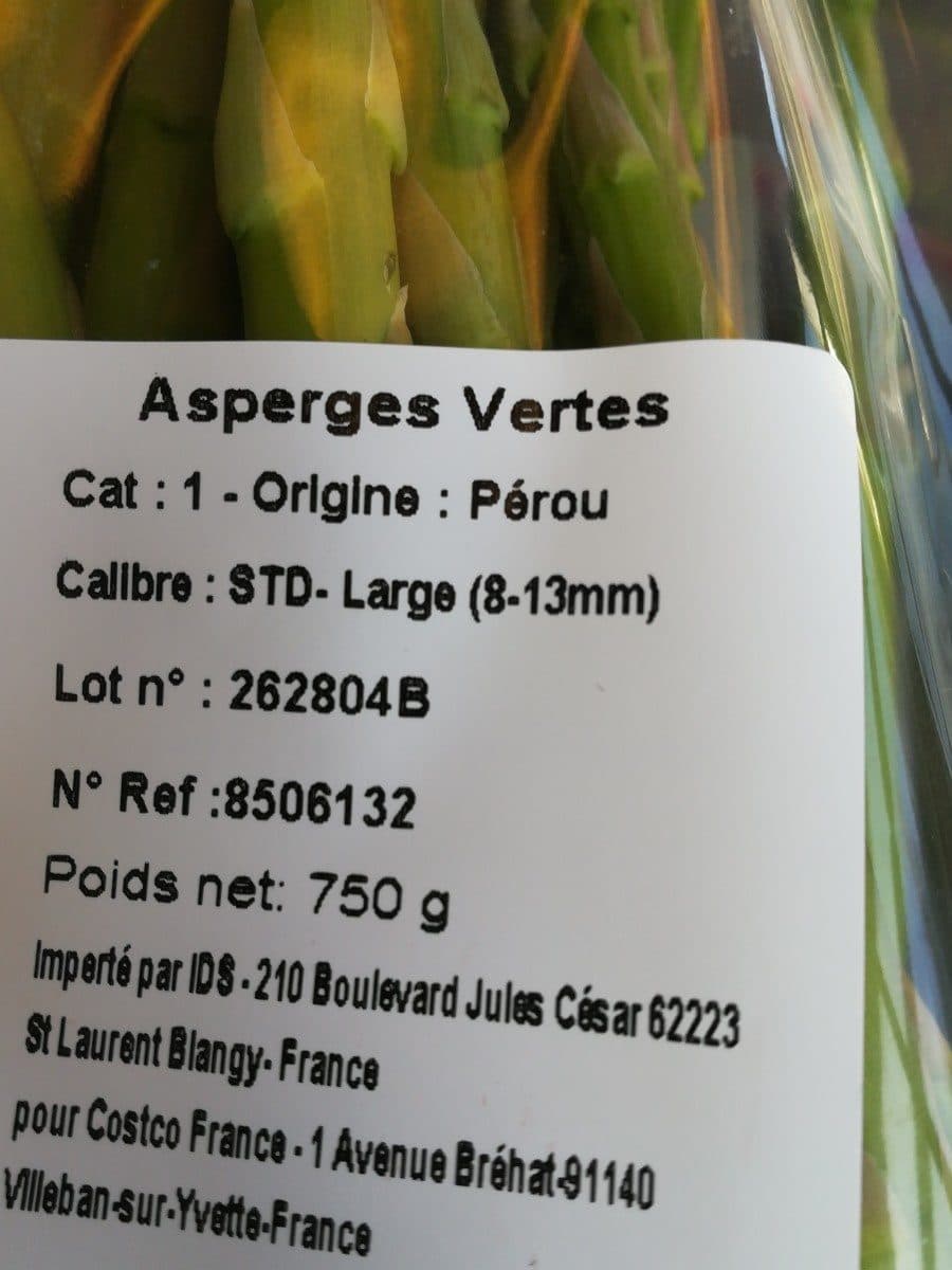 Open Food Facts Asperges vertes packshot