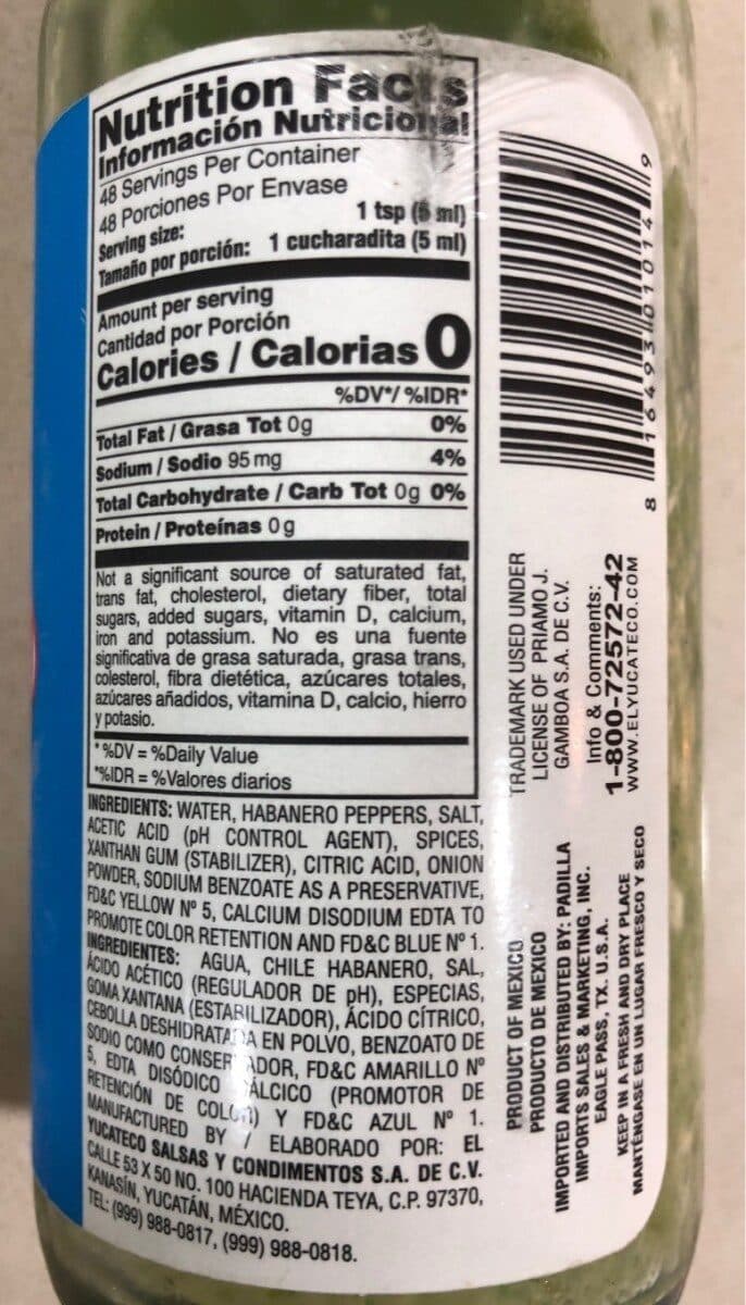 El Yucateco Hot Sauce Chile Habanero packshot