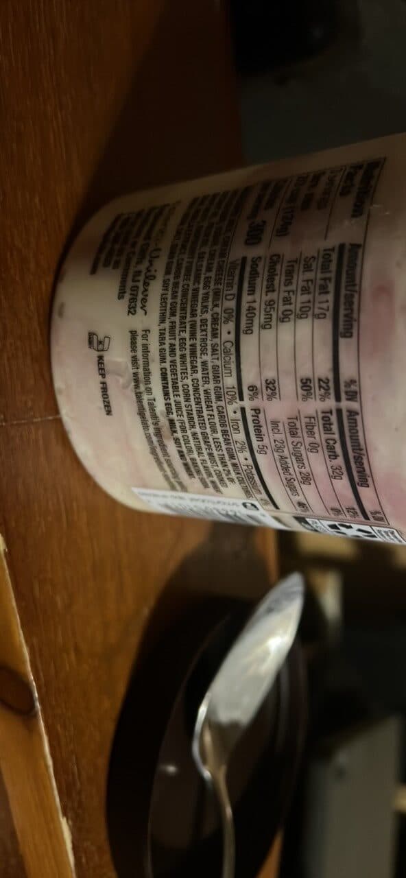 Talenti Raspberry Cheesecake Gelato packshot