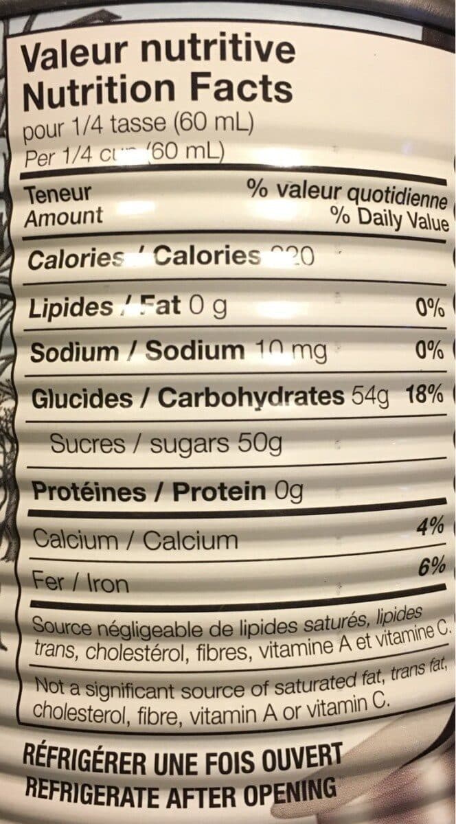Open Food Facts Syrop d'érable pur packshot