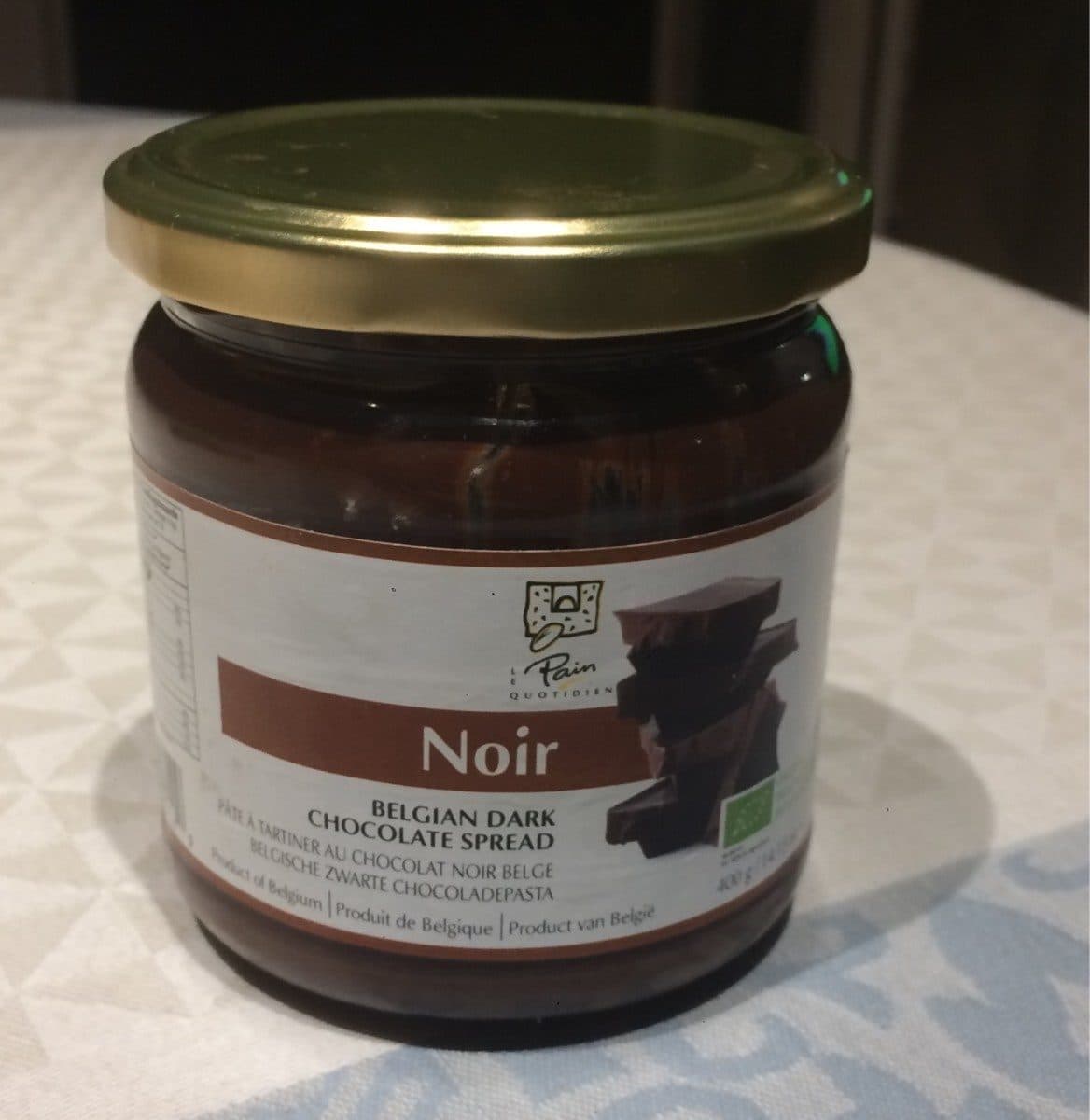 Le Pain Quotidien Pâte à Tartiner au Chocolat Noir Belge packshot
