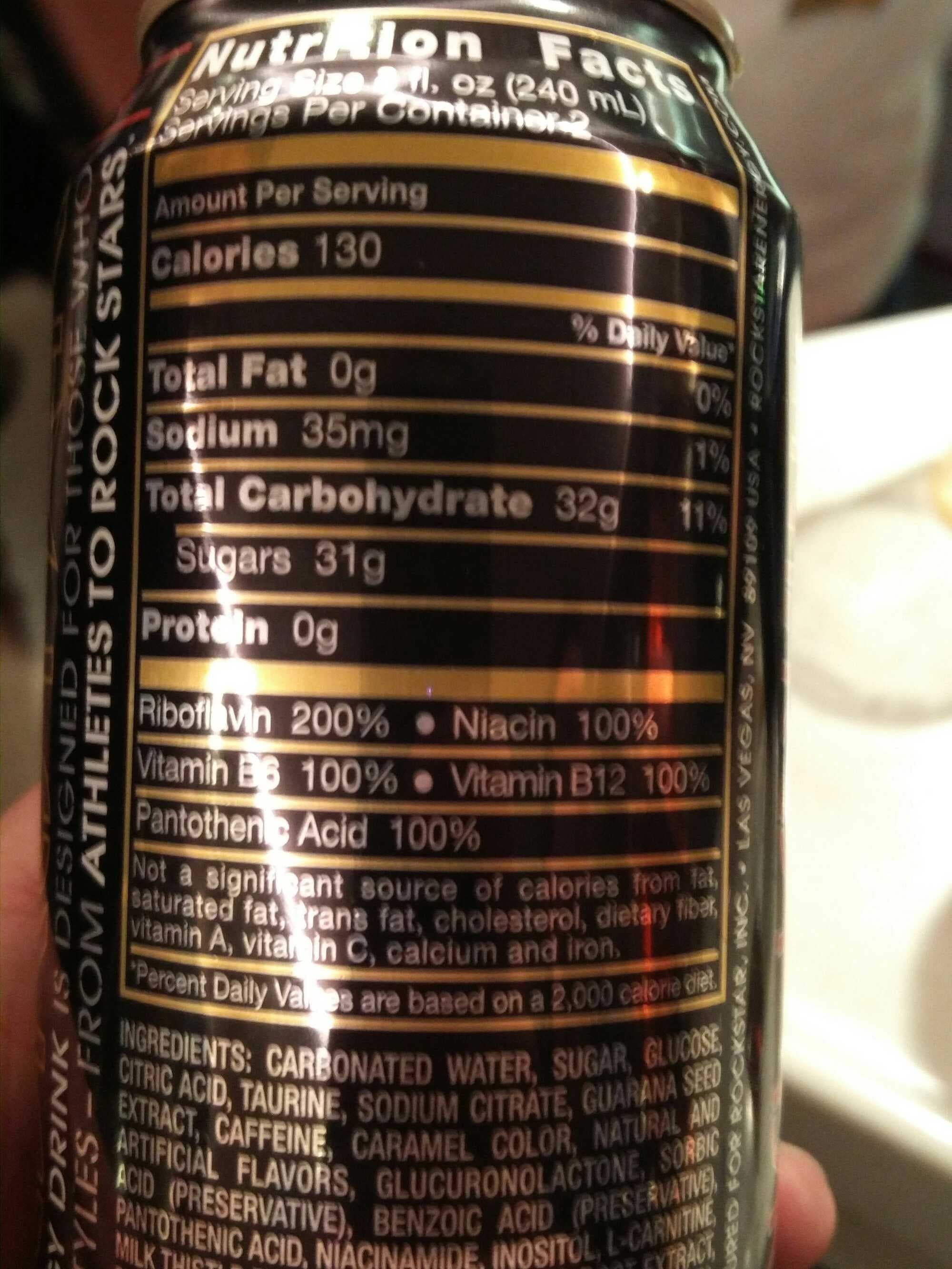Rockstar Energy drink packshot