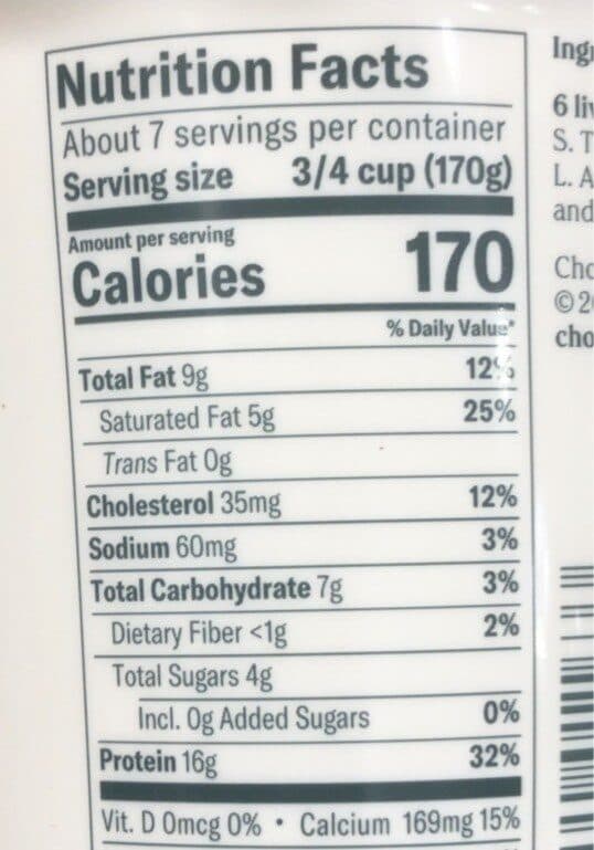 Chobani Original plain whole milk packshot
