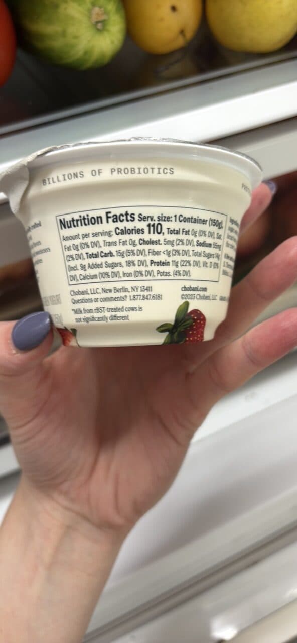 Chobani Greek Yogurt Strawberry on the Bottom packshot